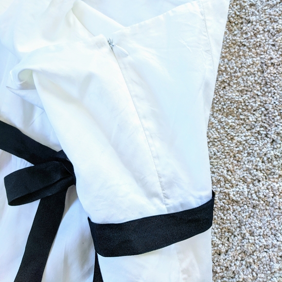 White J.Crew One Shoulder Cocktail Dress - Picture 6 of 8